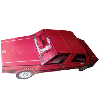 3米瓦椤纸红宝马