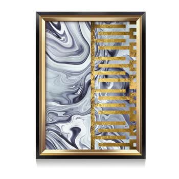 酒店大厅挂画客厅装饰画 b款 67*90轻奢雅金框 油画肌理画面单幅价格