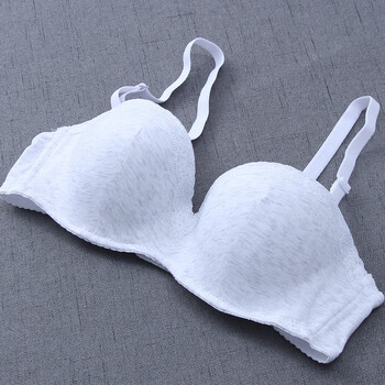2018新款半杯文胸上托内衣女薄款大学生高中少女有软钢圈聚拢定型19