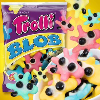 西班牙进口橡皮糖水珠软糖儿童qq糖零食糖果100g/袋