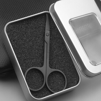 鼻毛修剪男剪刀鼻毛剪小剪刀剪鼻毛剃修鼻毛男士男用手动女士 黑剪