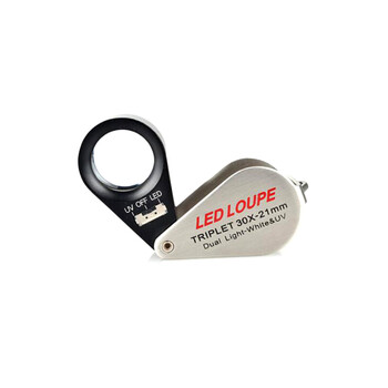 SPRIGGAN高倍珠宝戒指扣放大镜30倍LED带