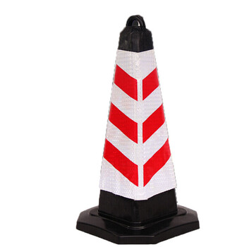 pu路锥橡胶路锥70cm方锥反光路障锥雪糕筒方椎雪糕桶锥桶交通设施