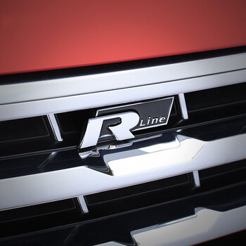 斯沃德 大众探歌改装 探歌中网r标不锈钢金属标18探歌专用改装装饰