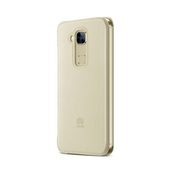 华为（HUAWEI）原装G7 Plus手机套麦芒4皮套 D199手机壳G7 Plus保护套 金色