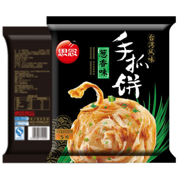 思念手抓饼葱香味 思念台湾风味手抓饼葱香口味450g 5片早餐2件起售 行情报价价格评测 京东