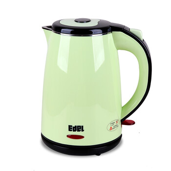 宜阁(edei)SJ-180C电水壶双层2L煮开水壶家用不锈钢电热水壶烧水壶