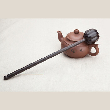 木质 南瓜按摩捶棒 木质 小木锤子南瓜锤捶捶背 黑檀木色南瓜按摩捶