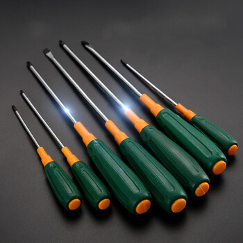 螺丝刀十字螺丝刀 改锥超硬工业级强磁罗丝刀一字螺丝刀起子 φ5*125