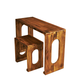 里歌lige烧桐木燕尾榫卯一体桌古琴桌凳写字台中式古筝桌仿古书法国学