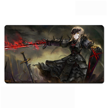 动漫周边 fate超大鼠标垫saber黑化婚纱吾王马修贞德巨型桌垫定制 t