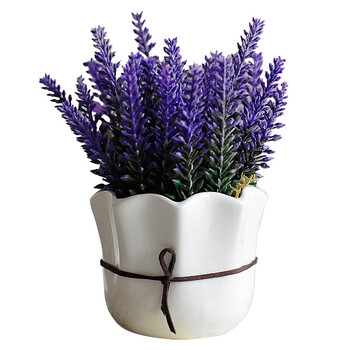 【2018新品上市】 仿真花薰衣草成品套装带花瓶仿真花卉假花客厅卧室