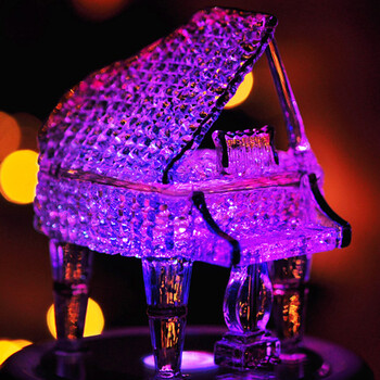 白领公社 音乐盒七彩八音盒钢琴创意礼品 生日礼物男送女友闺蜜实用