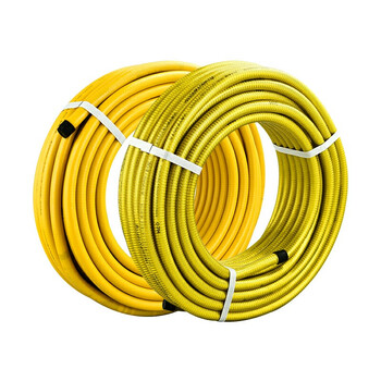 管煤气管燃气灶埋墙可定制长度金属波纹管 4分管标厚30米/盘(黄色)