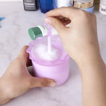 洗面奶起泡器泡沫瓶 打泡沫器打泡碗 粉红色