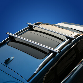 汽车行李架横杆车顶架通用车顶行李架 铝合金带锁车载出头横杠 方圆杆