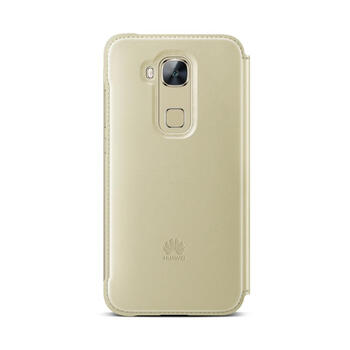华为（HUAWEI）原装G7 Plus手机套麦芒4皮套 D199手机壳G7 Plus保护套 金色