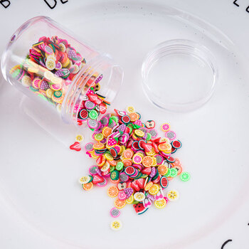 史莱姆填充物手工diy水晶泥软陶切片水果软陶史莱姆材料水果切片 水果