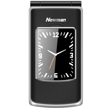 
                                        纽曼（Newman） V9 移动/联通2G  翻盖老人手机 黑金                