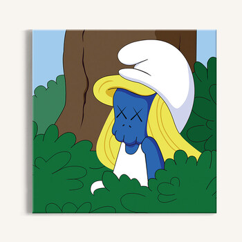 kaws蓝精灵2 100x80厘米