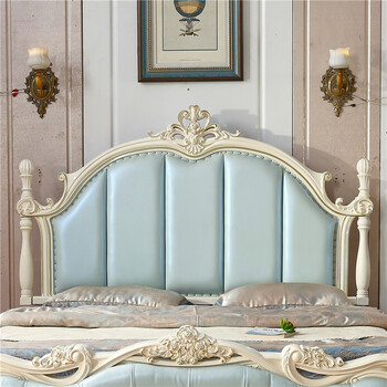 8米2米卧室雕花法式床头板 6078 2米床头