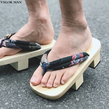 白木二齿日本日式人字拖木屐男和风原木实木 彩色麒麟 42