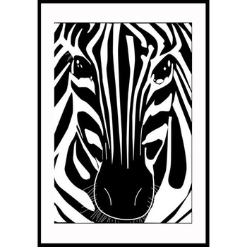 北欧风客厅沙发背景墙装饰画简约卧室挂画玄关餐厅壁画黑白斑马 第十