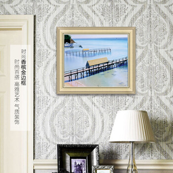 
                                        欧美名画行（eafpg） 欧美名画行 定制电表箱装饰画 液压遮挡配电箱客厅挂画壁画墙画 海景24411-141 38.9*31.8(内径30*23)                