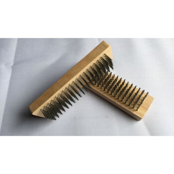 钢丝刷工业甲板刷毛铁丝地板刷除油污刷除锈长柄钢丝刷子 20cm刷头(无