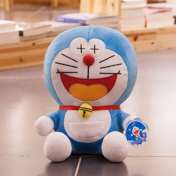 正版哆啦a梦公仔毛绒玩具机器猫抱枕叮当猫蓝胖子娃娃新年礼物女 经典