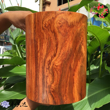 红木超大巨无霸鬼脸超老料笔筒花梨木毛笔收纳大果紫檀摆件收藏 22号