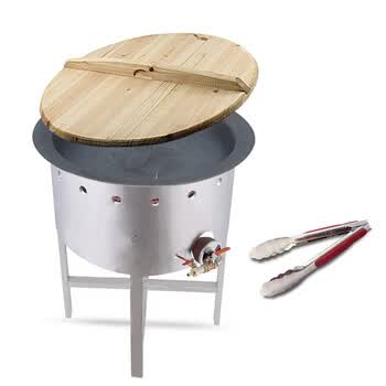 传统老式大平底生铁煎锅加厚铸铁商用生煎锅煎包锅摆摊锅贴锅wcy03 厚