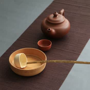 日式竹制茶具茶勺分茶勺茶水勺环保水勺汤勺出口日本竹勺子茶道
