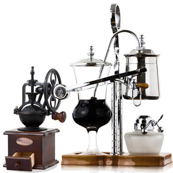 比利时咖啡壶 玻璃煮虹吸式现磨手动咖啡机家