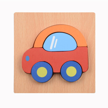 动物交通手抓拼图1-3岁 儿童形状认知板宝宝拼板早教玩具 小汽车