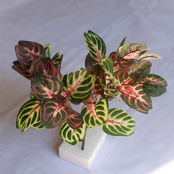 植物墙装饰绿叶单支仿真绿植墙配饰垂直绿化墙花草假树叶y 燕尾叶