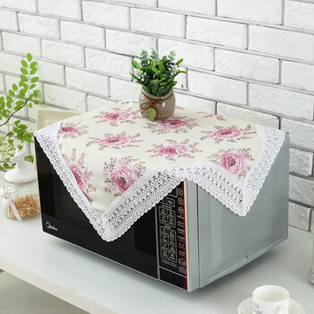 多功能多用盖巾桌布微波炉罩冰箱罩床头柜罩电视电脑洗衣机盖布 一米