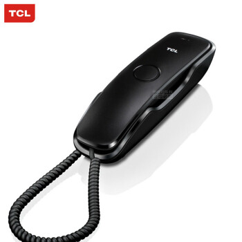 
                                        TCL 8B 电话机 挂壁座机 面包机 酒店 床头 卫生间 固定电话 黑色                