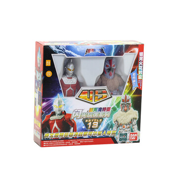 万代奥特曼超决战两只装模型人偶 银河奥特曼