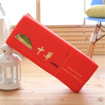 仿真烟盒抱枕香菸戒烟毛绒玩具靠垫创意搞笑男生日礼物送老公爸爸