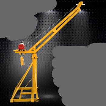 洪雄小型提升机吊车220v电动室外吊粮吊砖机上料装修吊机家用 300公斤