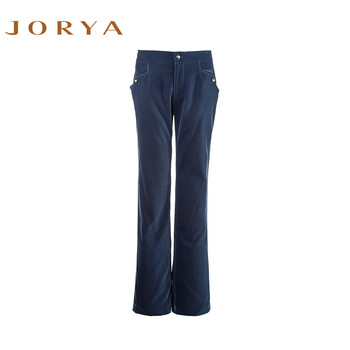JORYA欣贺卓雅休闲裤秋款简约百搭通勤OL微喇F1402806 红色 6