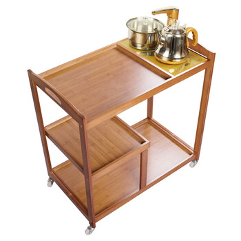 茶车移动茶台简约现代茶具套装自动上水电磁炉茶盘客厅家用茶水车