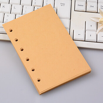九千年a7活页纸活页本内芯替芯 小记事本活页笔记本随身携带 巧克力色