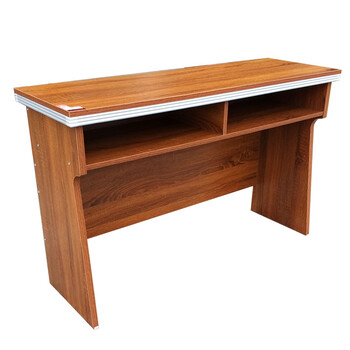 2米条桌椅组合简易折叠办公桌员工桌抖音 环保款1.2米海棠红