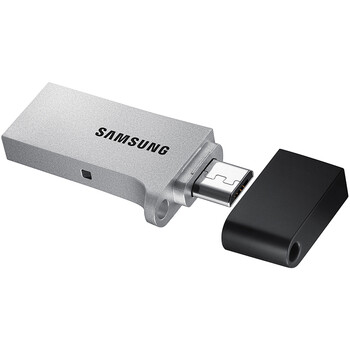 
                                        三星（SAMSUNG）DUO 64GB USB3.0 手机U盘 读150M/s 电脑、手机、车载U盘 金属银                
