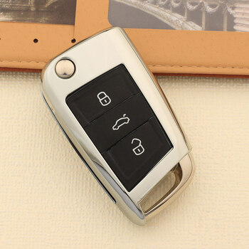 潜劲2017款大众新帕萨特钥匙包全新帕萨特汽车钥匙套软胶保护壳男女