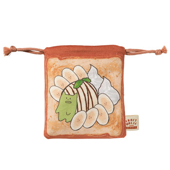 craftholic 宇宙伙伴 面包房系列面包巾着袋 猫 16*