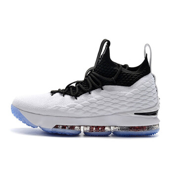 lebron lbj15詹姆斯15代全明星篮球鞋骑士鸳鸯战靴黑银实战男鞋 黑白