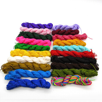 彩荷 佛珠手串绳红线绳多彩玉线DIY手工线中国